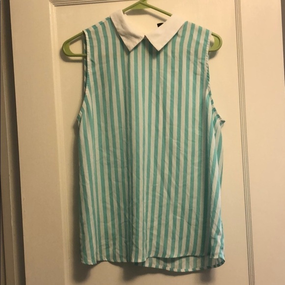 Sleeveless Forever 21 Striped Shirt‎ - Picture 1 of 3